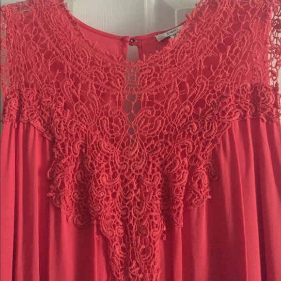 Coral Shift Dress - Picture 2 of 3